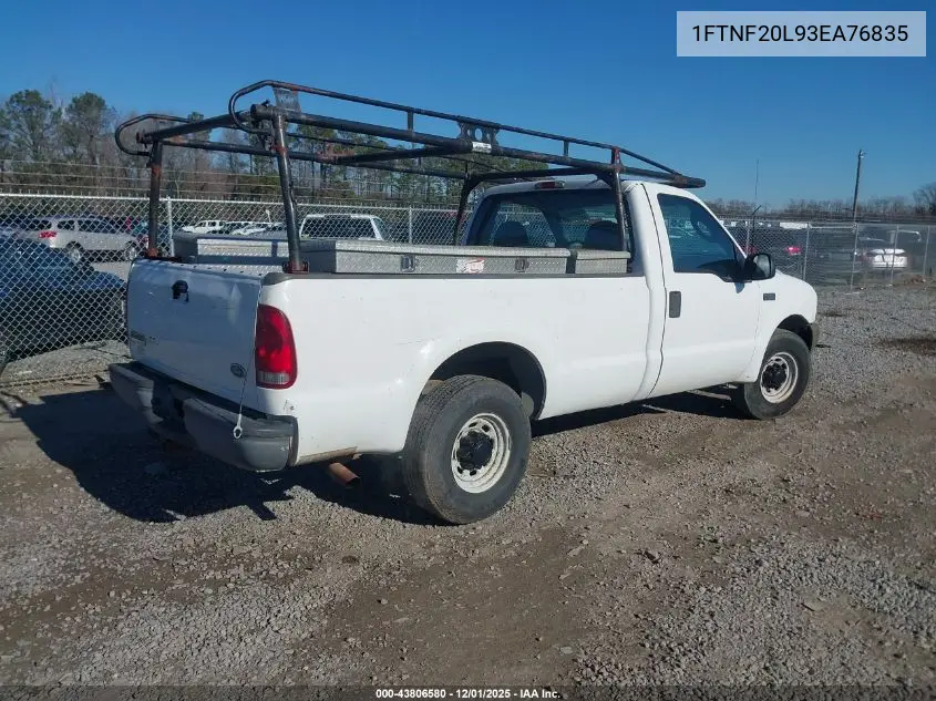 1FTNF20L93EA76835 2003 Ford F-250 Xl/Xlt