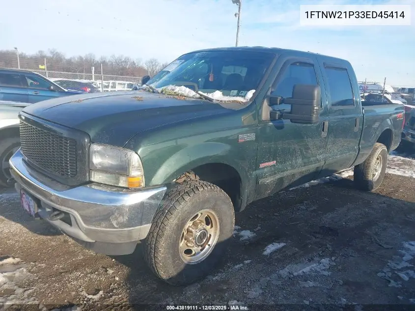 1FTNW21P33ED45414 2003 Ford F-250 Lariat/Xl/Xlt