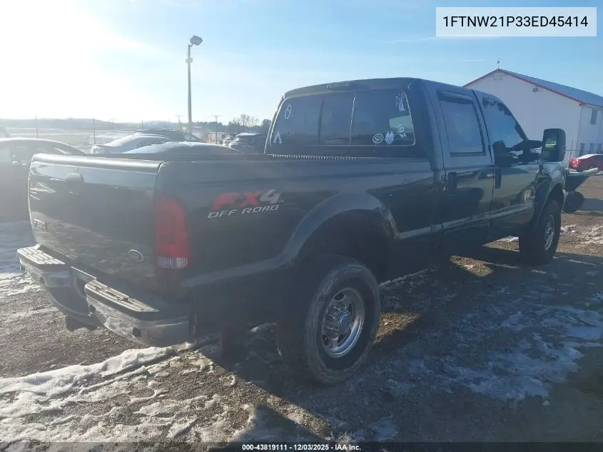 1FTNW21P33ED45414 2003 Ford F-250 Lariat/Xl/Xlt