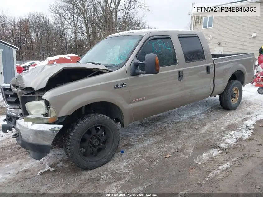 1FTNW21P24EB46355 2004 Ford F-250 Lariat/Xl/Xlt