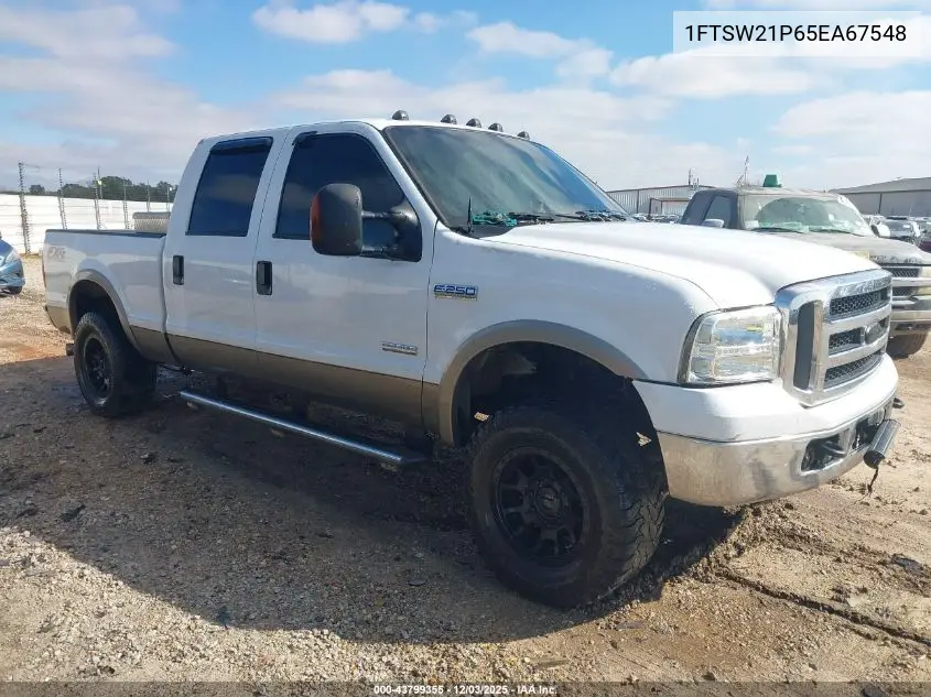 1FTSW21P65EA67548 2005 Ford F-250 Lariat/Xl/Xlt