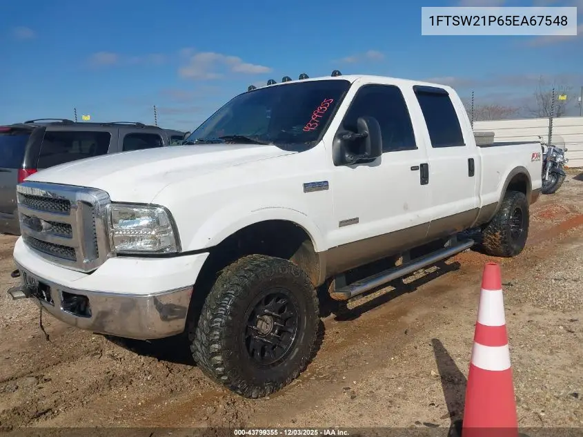 1FTSW21P65EA67548 2005 Ford F-250 Lariat/Xl/Xlt