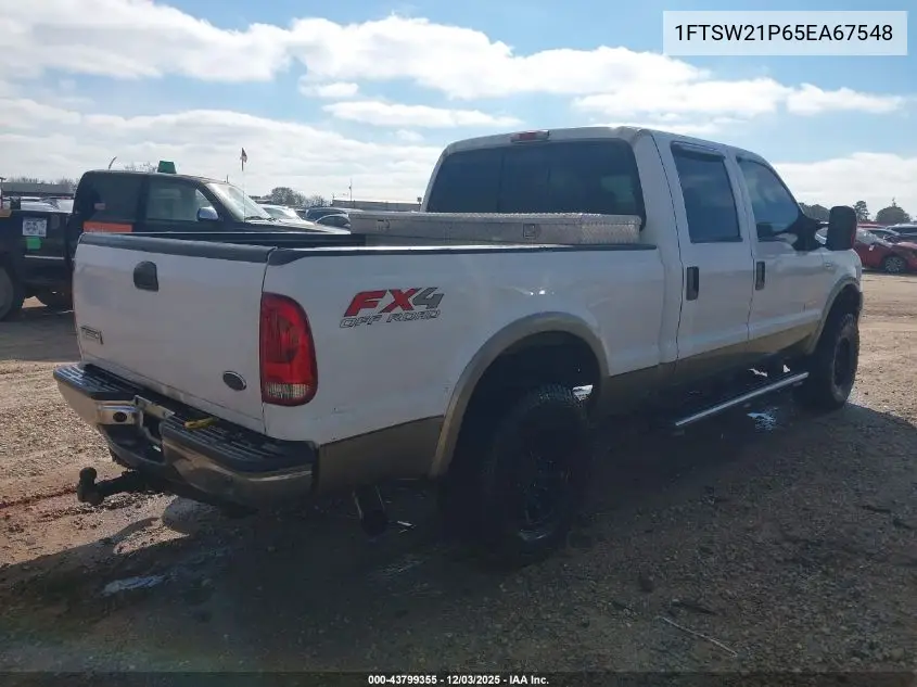 1FTSW21P65EA67548 2005 Ford F-250 Lariat/Xl/Xlt