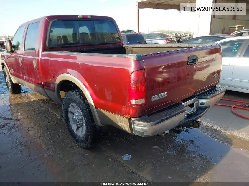1FTSW20P75EA59850 2005 Ford F-250 Lariat/Xl/Xlt