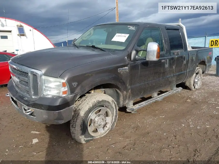 1FTSW21Y17EA92613 2007 Ford F-250 Lariat/Xl/Xlt