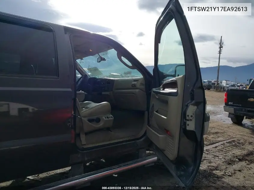 1FTSW21Y17EA92613 2007 Ford F-250 Lariat/Xl/Xlt