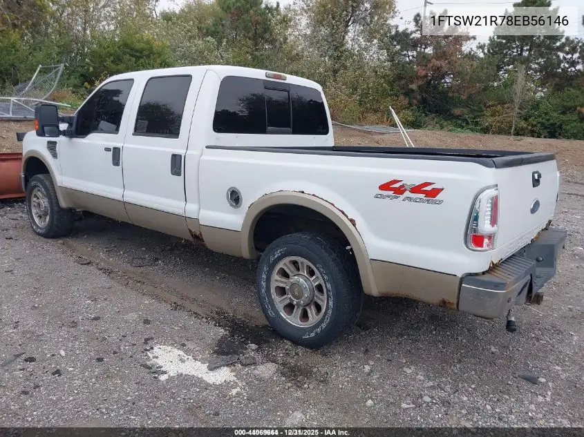 1FTSW21R78EB56146 2008 Ford F-250 Fx4/Harley-Davidson/King Ranch/Lariat/Xl/Xlt