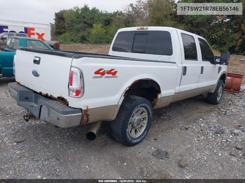 1FTSW21R78EB56146 2008 Ford F-250 Fx4/Harley-Davidson/King Ranch/Lariat/Xl/Xlt