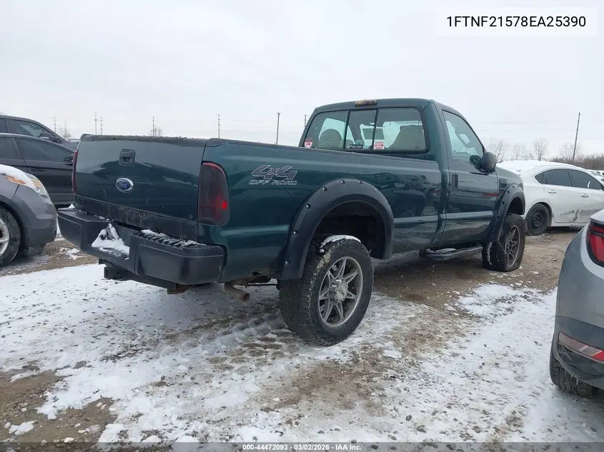 1FTNF21578EA25390 2008 Ford F-250 Xl