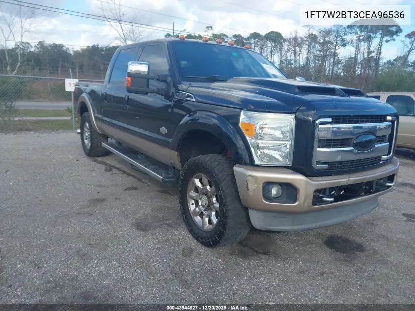1FT7W2BT3CEA96536 2012 Ford F-250 Lariat