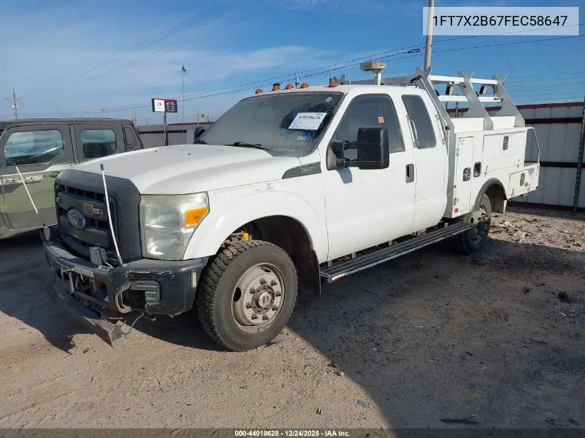 1FT7X2B67FEC58647 2015 Ford F-250 Xl
