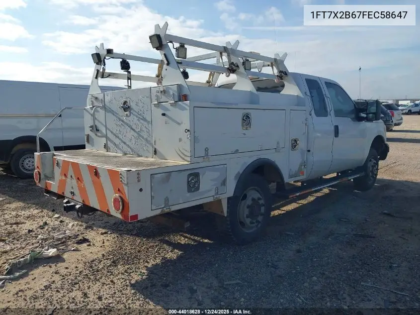 1FT7X2B67FEC58647 2015 Ford F-250 Xl