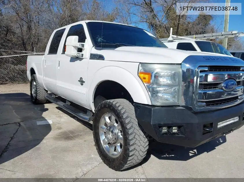 1FT7W2BT7FED38748 2015 Ford F-250 Lariat