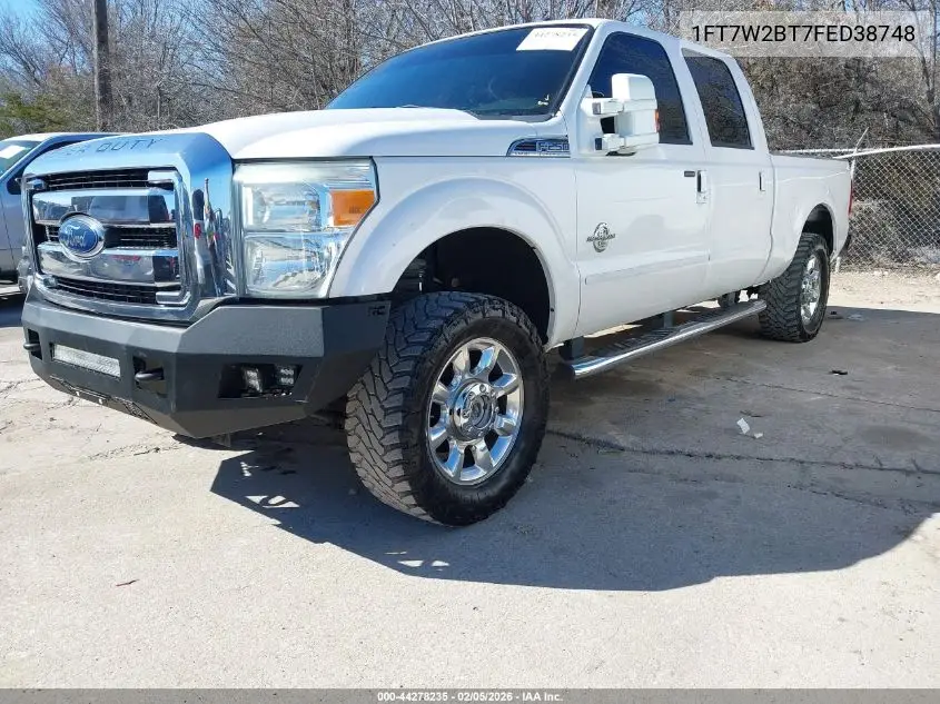 1FT7W2BT7FED38748 2015 Ford F-250 Lariat