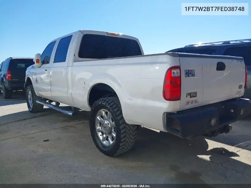 1FT7W2BT7FED38748 2015 Ford F-250 Lariat