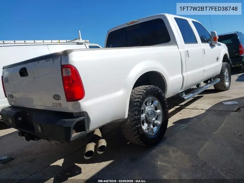 1FT7W2BT7FED38748 2015 Ford F-250 Lariat