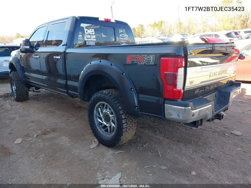 1FT7W2BT0JEC35423 2018 Ford F-250 King Ranch
