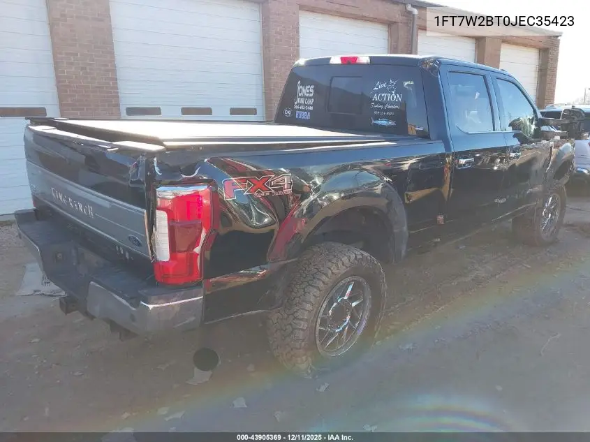 1FT7W2BT0JEC35423 2018 Ford F-250 King Ranch