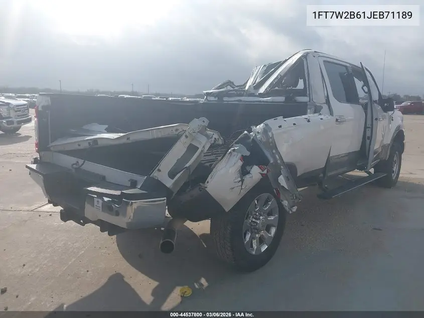 1FT7W2B61JEB71189 2018 Ford F-250 King Ranch