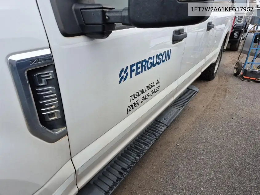 1FT7W2A61KEG17957 2019 Ford F-250 Xl