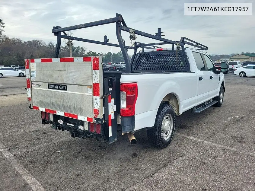 1FT7W2A61KEG17957 2019 Ford F-250 Xl