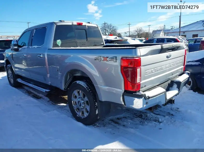 1FT7W2BT8LED74279 2020 Ford F-250 Lariat