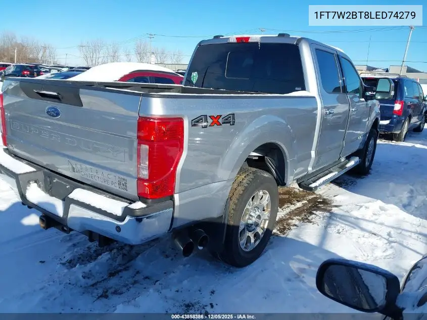 1FT7W2BT8LED74279 2020 Ford F-250 Lariat