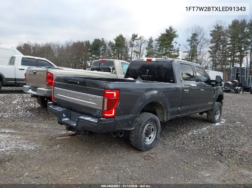 1FT7W2BTXLED91343 2020 Ford F-250 Platinum