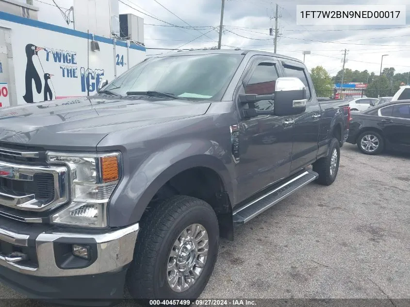 1FT7W2BN9NED00017 2022 Ford F-250 Xlt