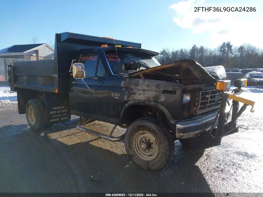 2FTHF36L9GCA24286 1986 Ford F350