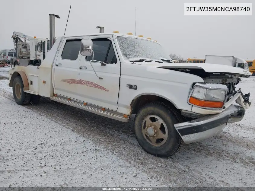 2FTJW35M0NCA98740 1992 Ford F350