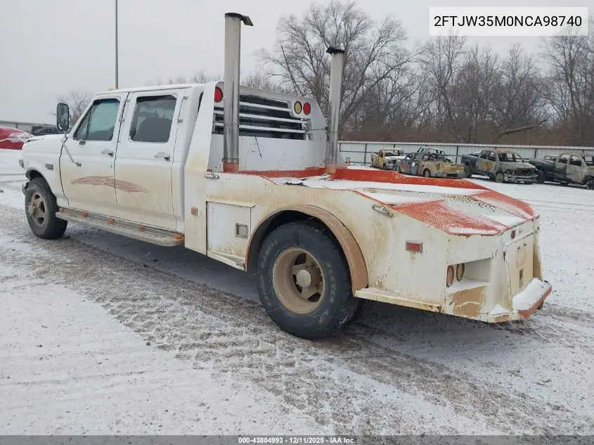 2FTJW35M0NCA98740 1992 Ford F350