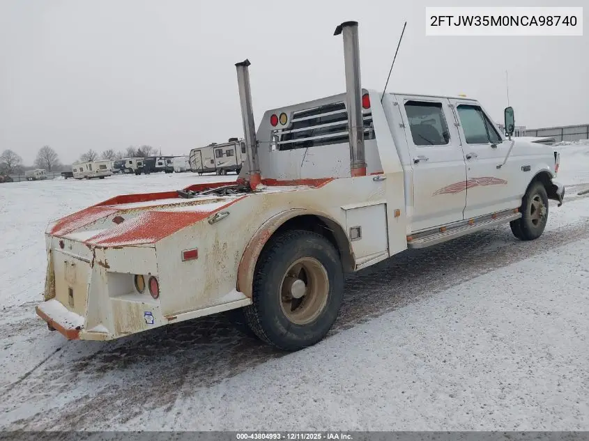 2FTJW35M0NCA98740 1992 Ford F350