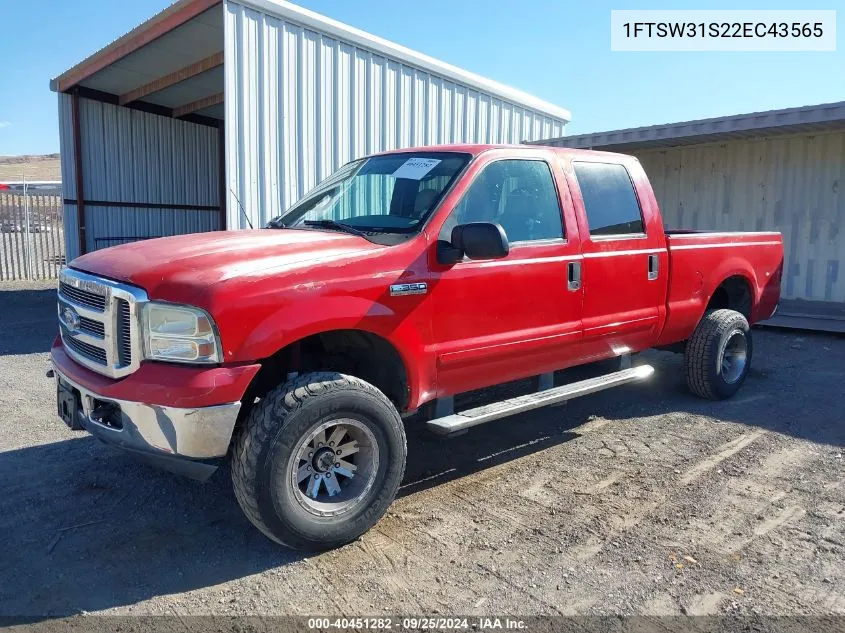 1FTSW31S22EC43565 2002 Ford F-350 Lariat/Xl/Xlt