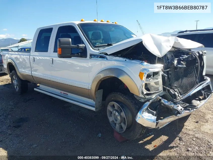 1FT8W3B66BEB80787 2011 Ford F-350 Lariat