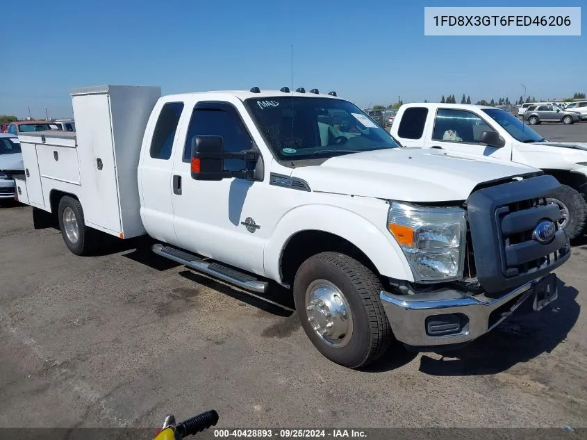 1FD8X3GT6FED46206 2015 Ford F-350 Chassis Xl