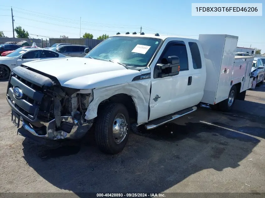 1FD8X3GT6FED46206 2015 Ford F-350 Chassis Xl