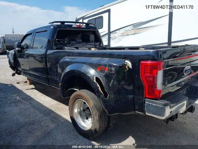 1FT8W4DT2HED41170 2017 Ford F-450 Lariat