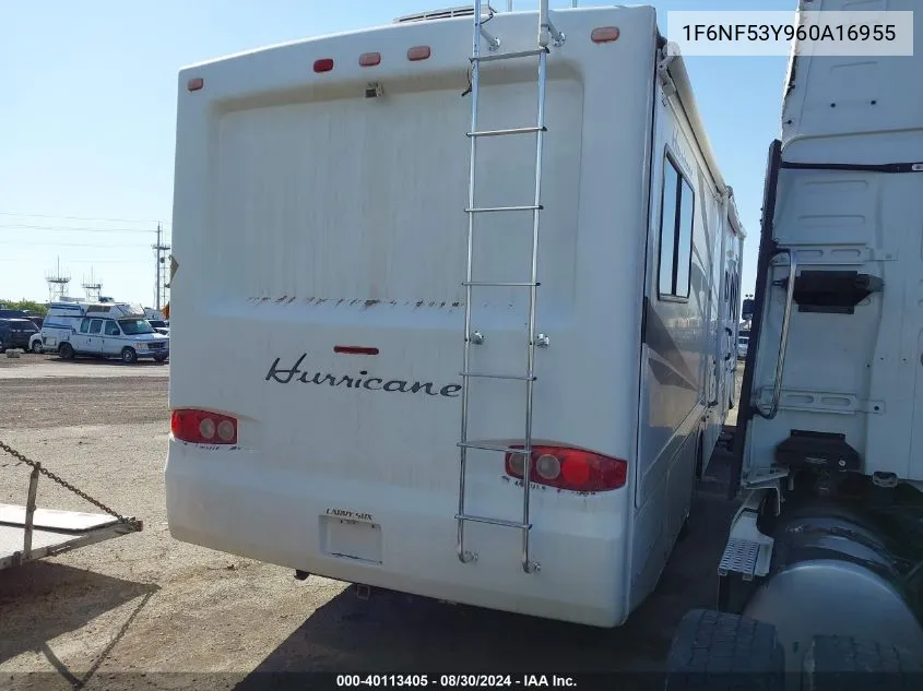 1F6NF53Y960A16955 2006 Hurricane Motor Home