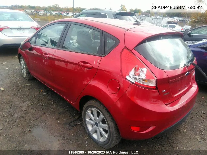 3FADP4EJ6BM168592 2011 Ford Fiesta Se