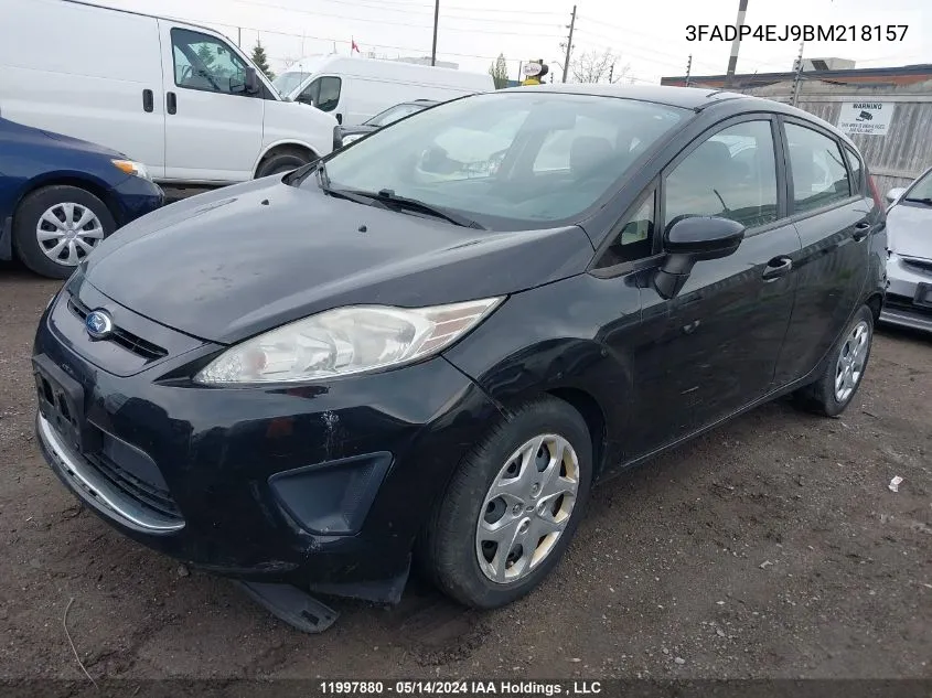 2011 Ford Fiesta Se VIN: 3FADP4EJ9BM218157 Lot: 11997880