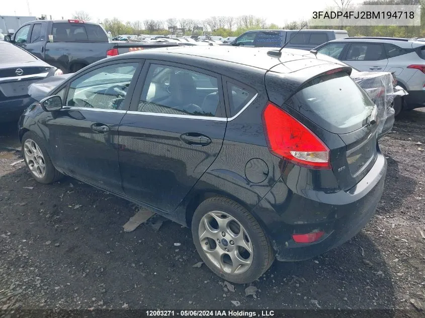 3FADP4FJ2BM194718 2011 Ford Fiesta Ses