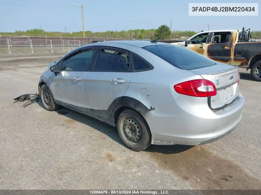 3FADP4BJ2BM220434 2011 Ford Fiesta Se