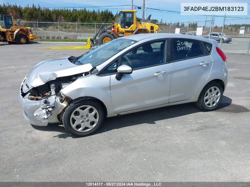 2011 Ford Fiesta Se VIN: 3FADP4EJ2BM183123 Lot: 12014317