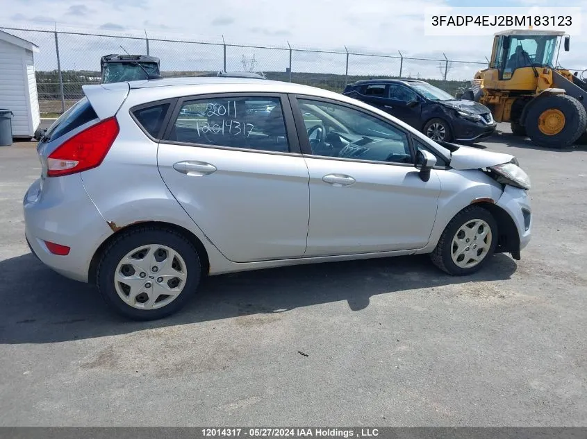 2011 Ford Fiesta Se VIN: 3FADP4EJ2BM183123 Lot: 12014317