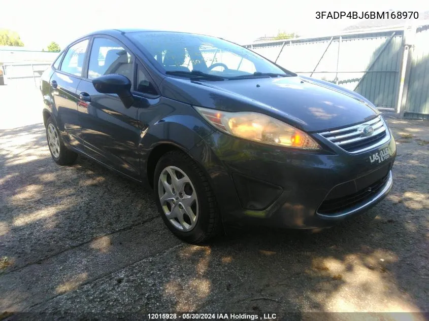 2011 Ford Fiesta Se VIN: 3FADP4BJ6BM168970 Lot: 12015928