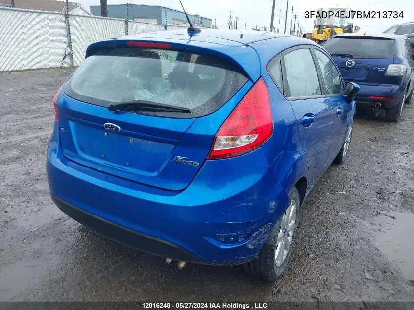 2011 Ford Fiesta Se VIN: 3FADP4EJ7BM213734 Lot: 12016248