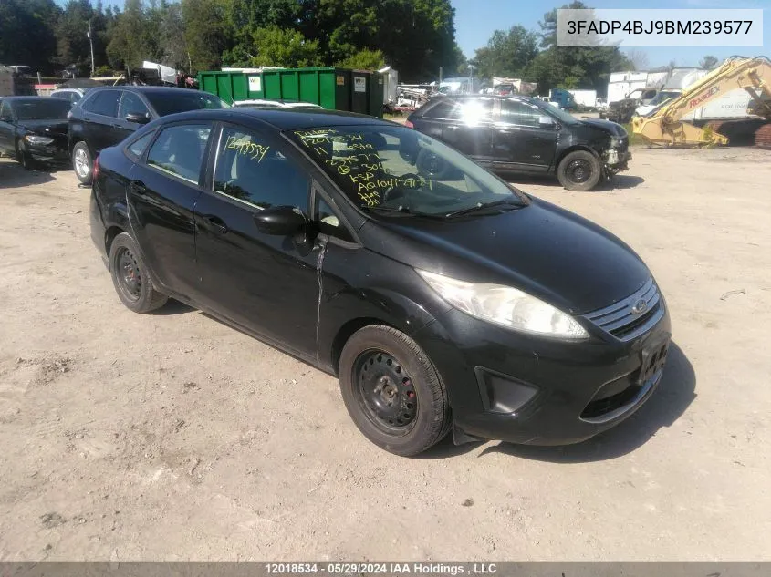 2011 Ford Fiesta VIN: 3FADP4BJ9BM239577 Lot: 12018534