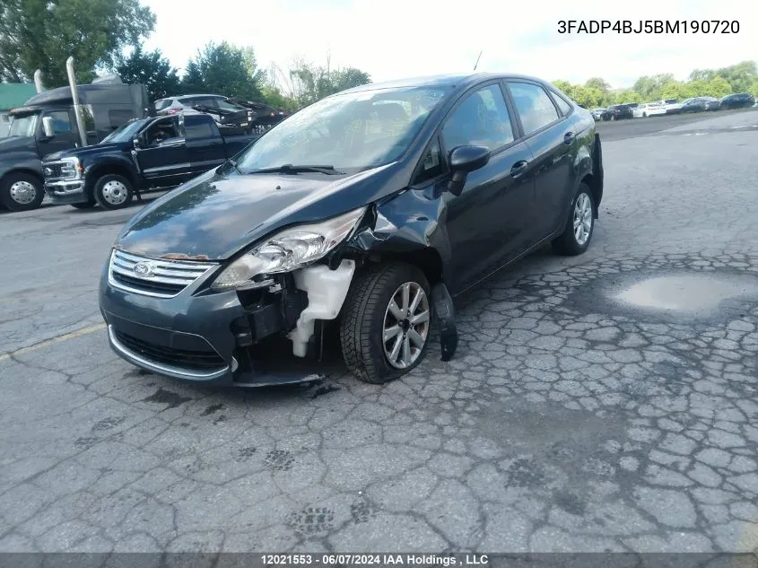 3FADP4BJ5BM190720 2011 Ford Fiesta Se