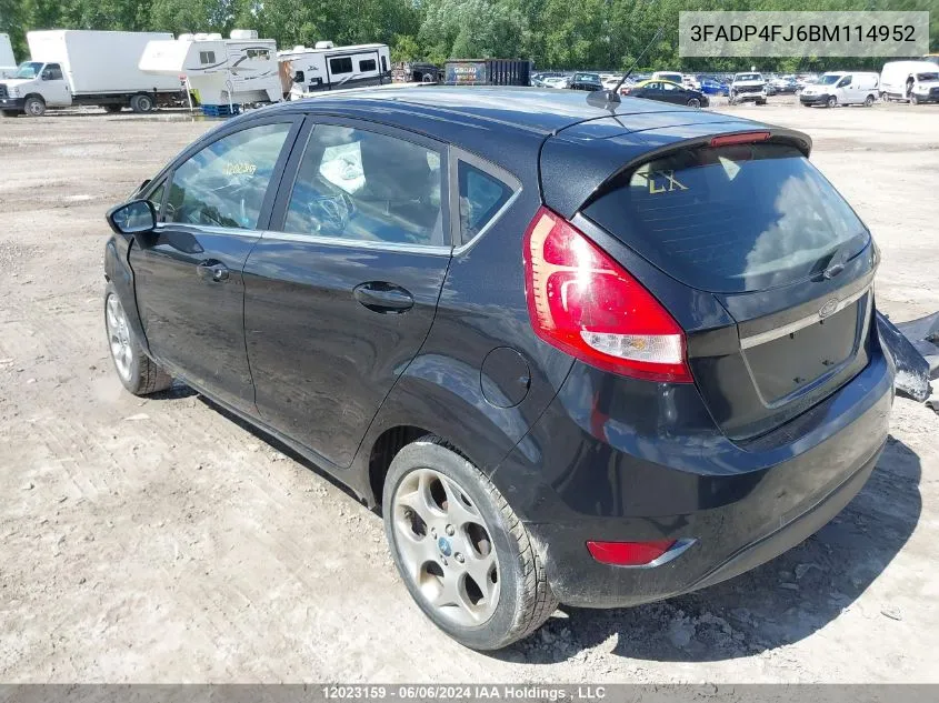 3FADP4FJ6BM114952 2011 Ford Fiesta Ses